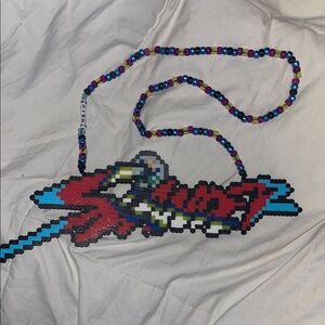Custom designed SLANDER "THRIVE" Kandi Perler Necklace